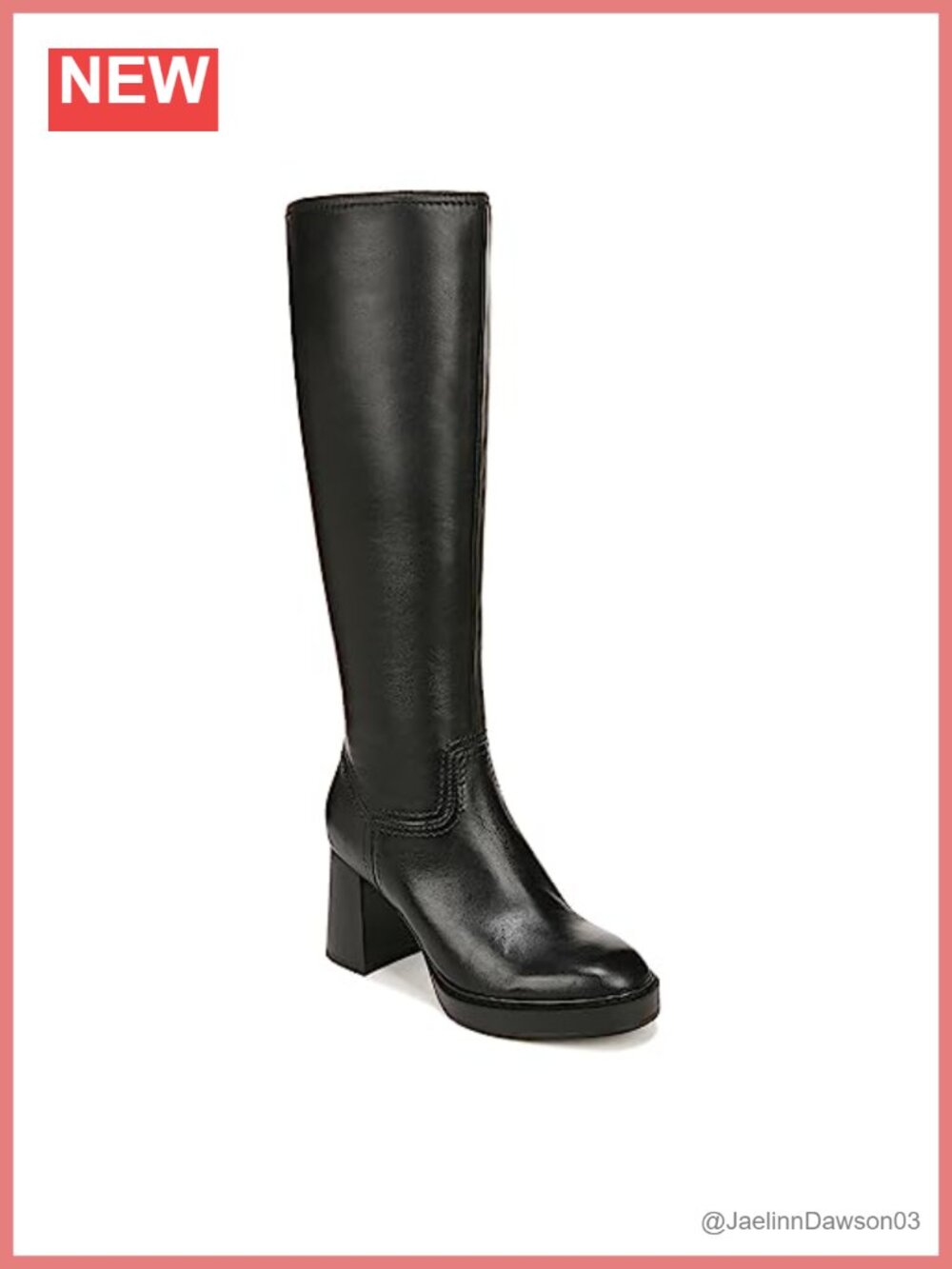 Naturalizer Ona Platform Tall Wide Calf Leather Knee-High Boot